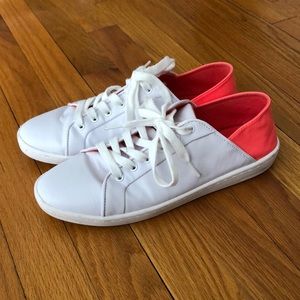 Zara Two Tone White & Pink Sneakers